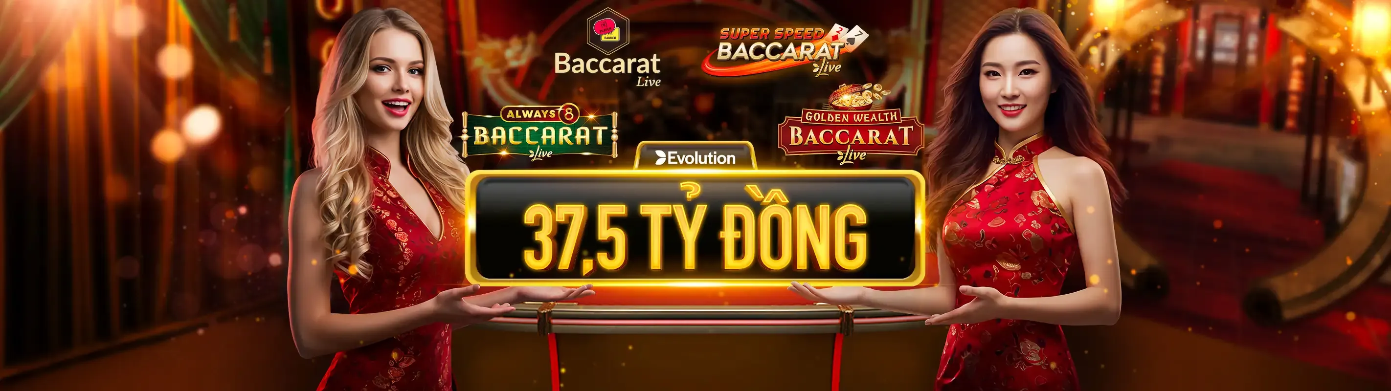 Hình ảnh chính Baccarat trực tuyến nohu66 với dealer chuyên nghiệp